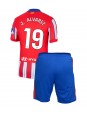 Billige Atletico Madrid Julian Alvarez #19 Hjemmedraktsett Barn 2024-25 Kortermet (+ Korte bukser)